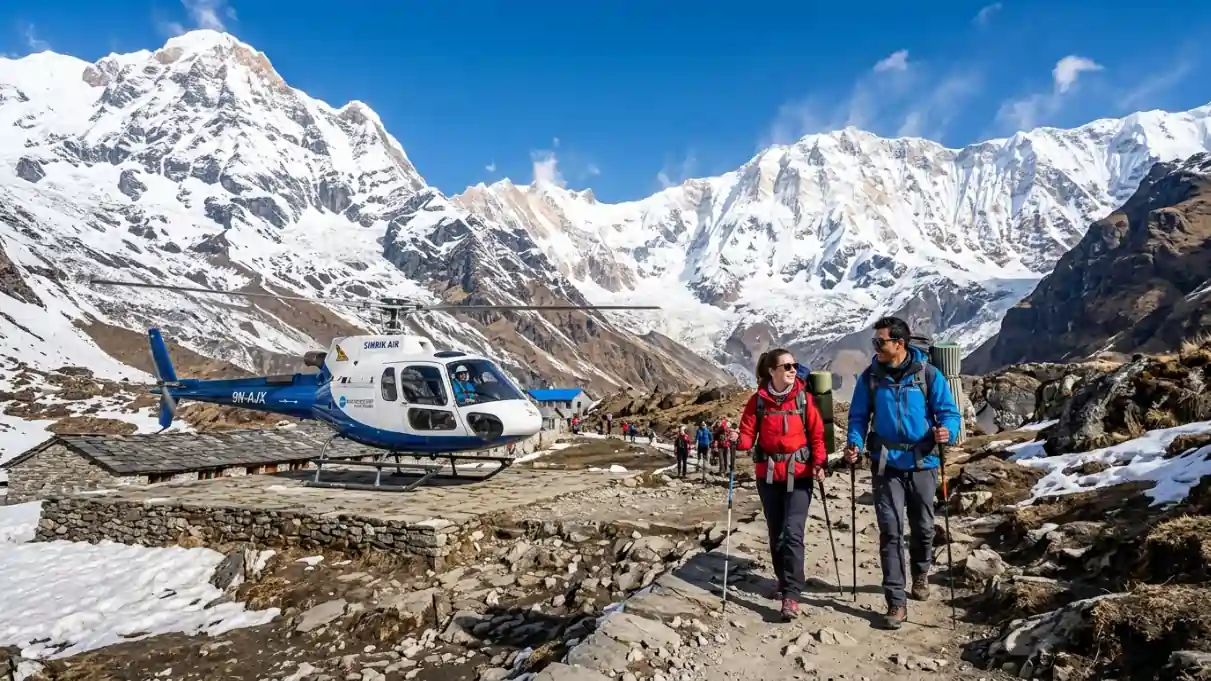 Annapurna Base Camp Trek with Helicopter Return: Complete Guide